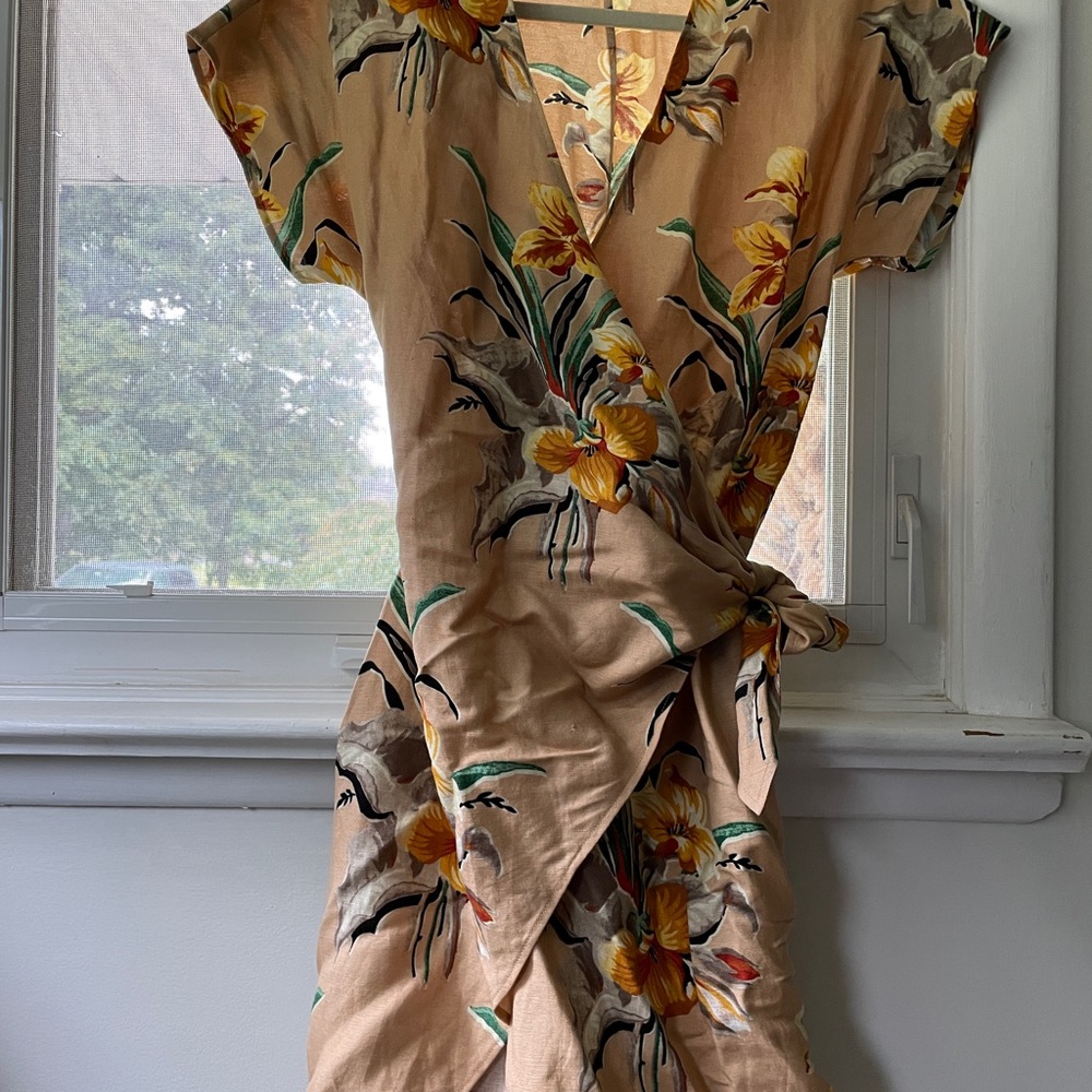 & other stories wrap dress size 4